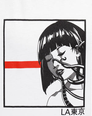 Octopus Girl #2 Tee White