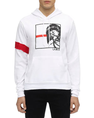 Octopus Girl #2 Hoodie White