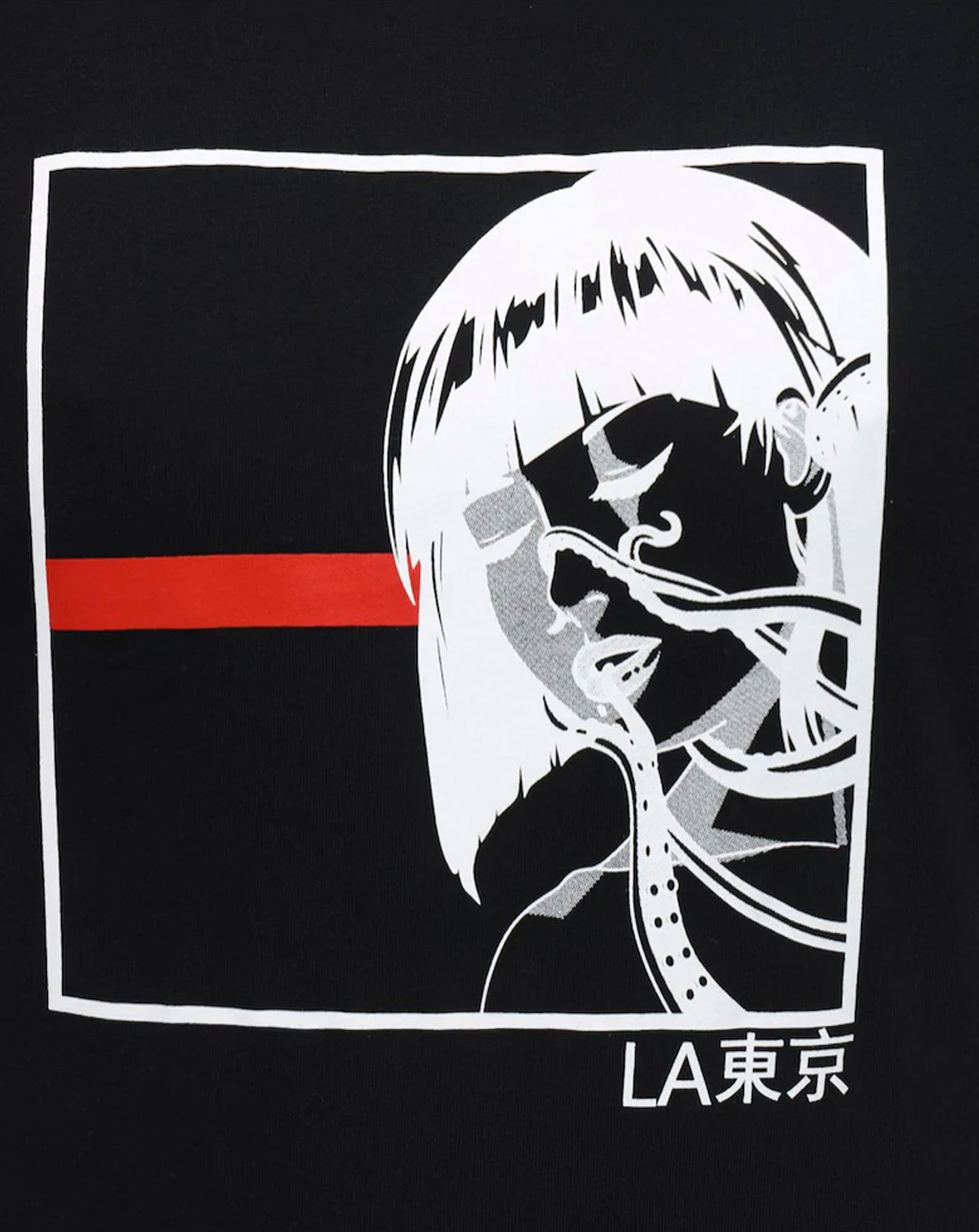 Octopus Girl #2 Tee Black