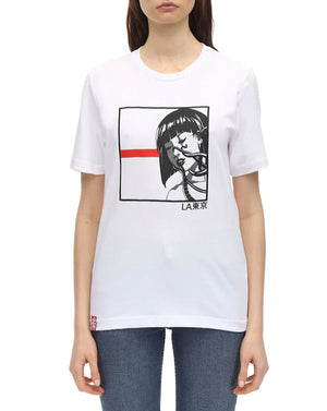 Octopus Girl #2 Tee White