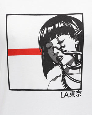Octopus Girl #2 Tee White