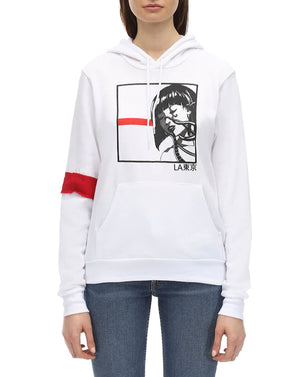 Octopus Girl #2 Hoodie White