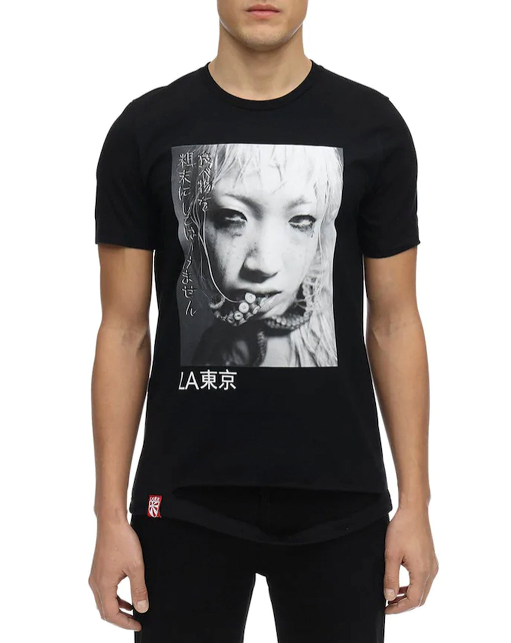 Octopus Girl #3 Tee Black
