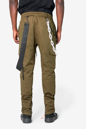 Yuji 10 Pocket Tactical Pants Dark Olive