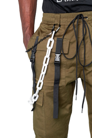 Yuji 10 Pocket Tactical Pants Dark Olive
