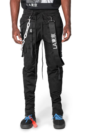 Yuji 10 Pocket Tactical Pants Black