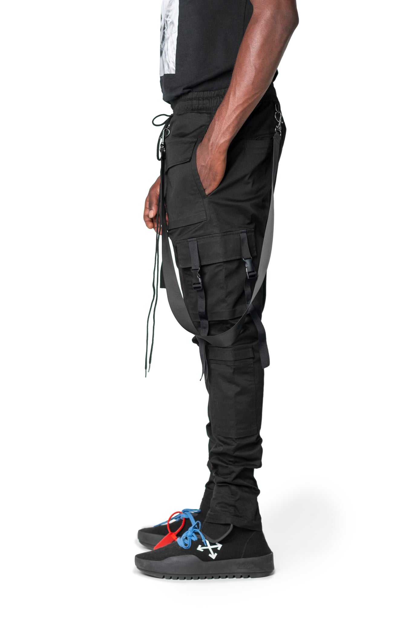 Yuji 10 Pocket Tactical Pants Black