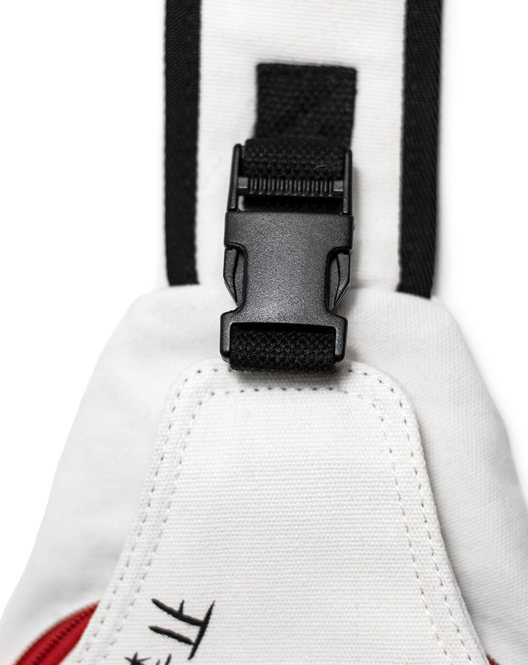 "Keep Out" Sling Bag White